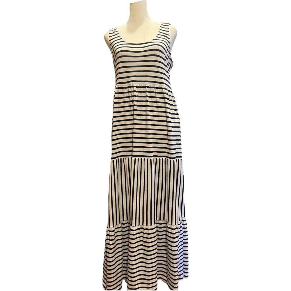 Duffield Lane Navy and White Striped Tank Maxi Dress. NWT.   (See photos)